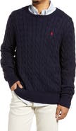 Polo Ralph Lauren Cable Knit Cotton Crewneck Sweater