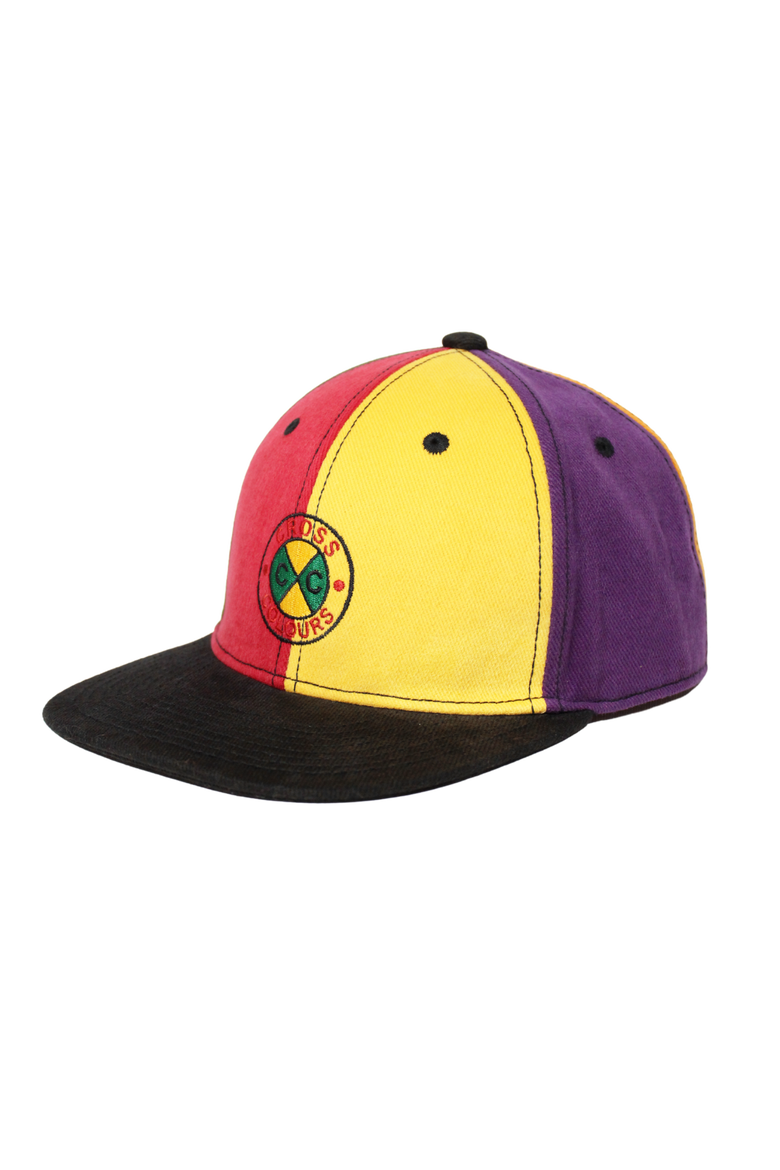 Circle Logo Color Block Snapback Hat, Alternate, color, Color Block