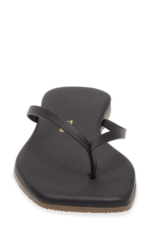 Tkees Lily Square Toe Flip Flop In Black