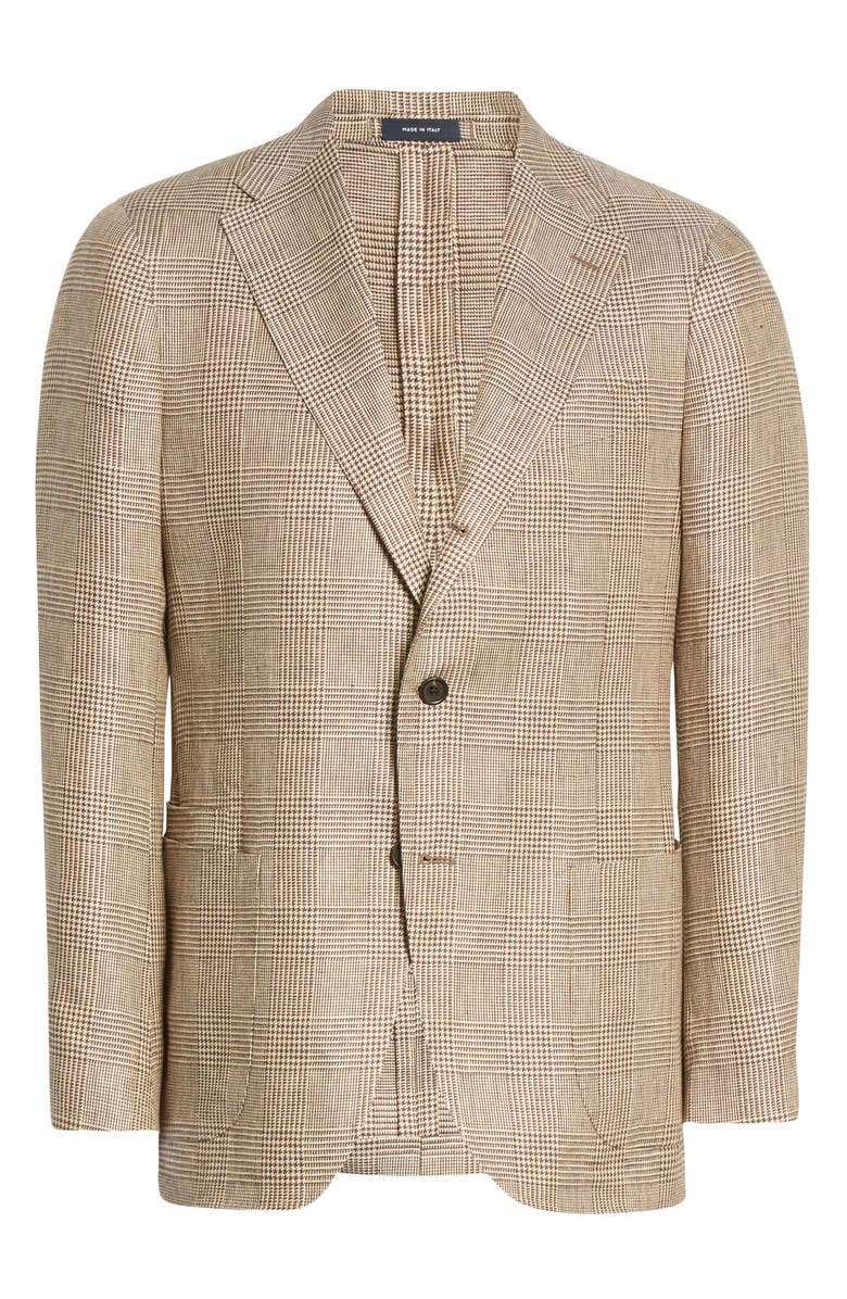 Drake's Glen Check Linen Sport Coat, Main, color,