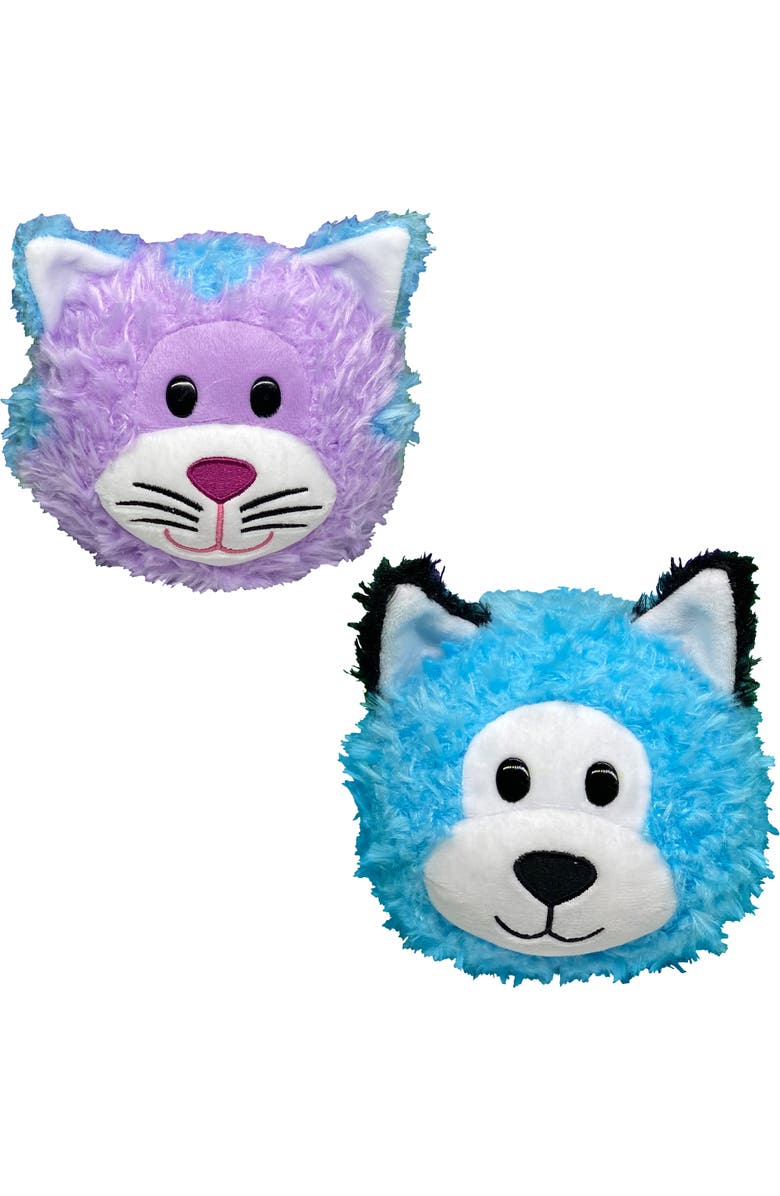 FlipaZoo Magic Tails Purple Cat To Blue Husky 2 In 1 Animal Plush, Alternate, color, Multicolored