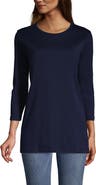 Lands' End 3/4 Sleeve Cotton Supima Tunic