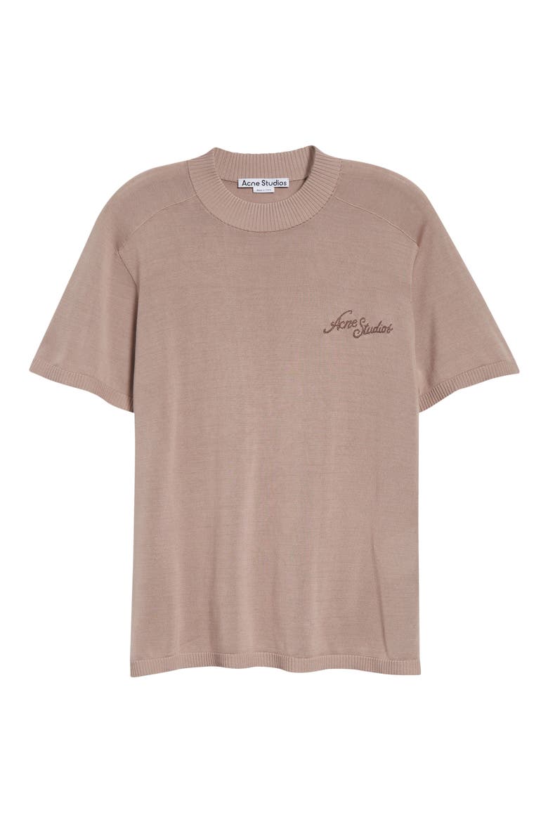 Kyotini Silk Short Sleeve Knit Top, Alternate, color, LIGHT PINK