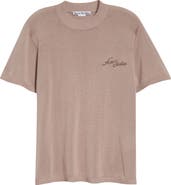 Acne Studios Kyotini Silk Short Sleeve Knit Top