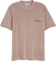 Acne Studios Kyotini Silk Short Sleeve Knit Top