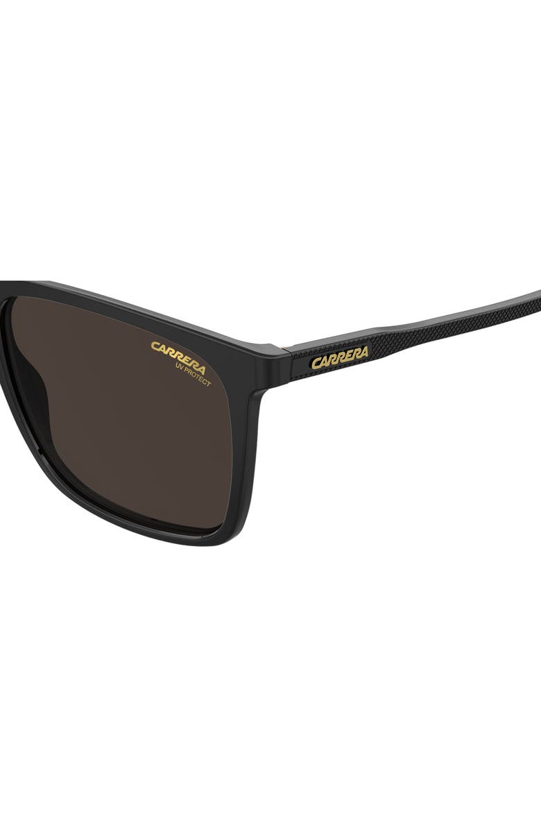 Carrera Eyewear 55mm Polarized Rectangle Sunglasses, Alternate, color,