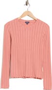 Splendid Long Sleeve Pointelle T-Shirt