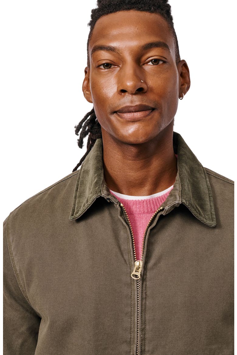 Newland Canvas Harrington Utility Jacket, Alternate, color, Khaki