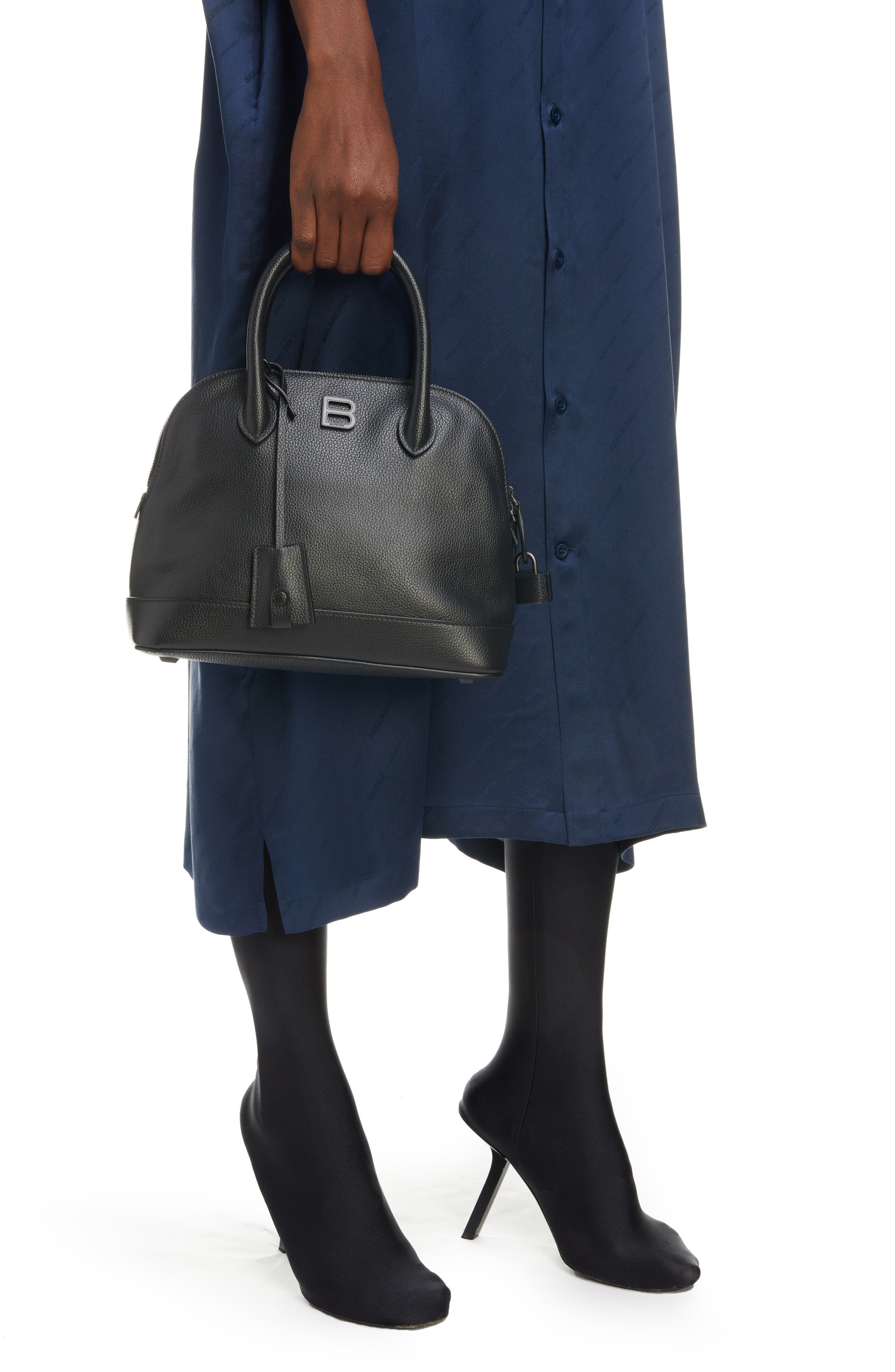 Balenciaga Small Ville Leather Top Handle Bag, Alternate, color, 