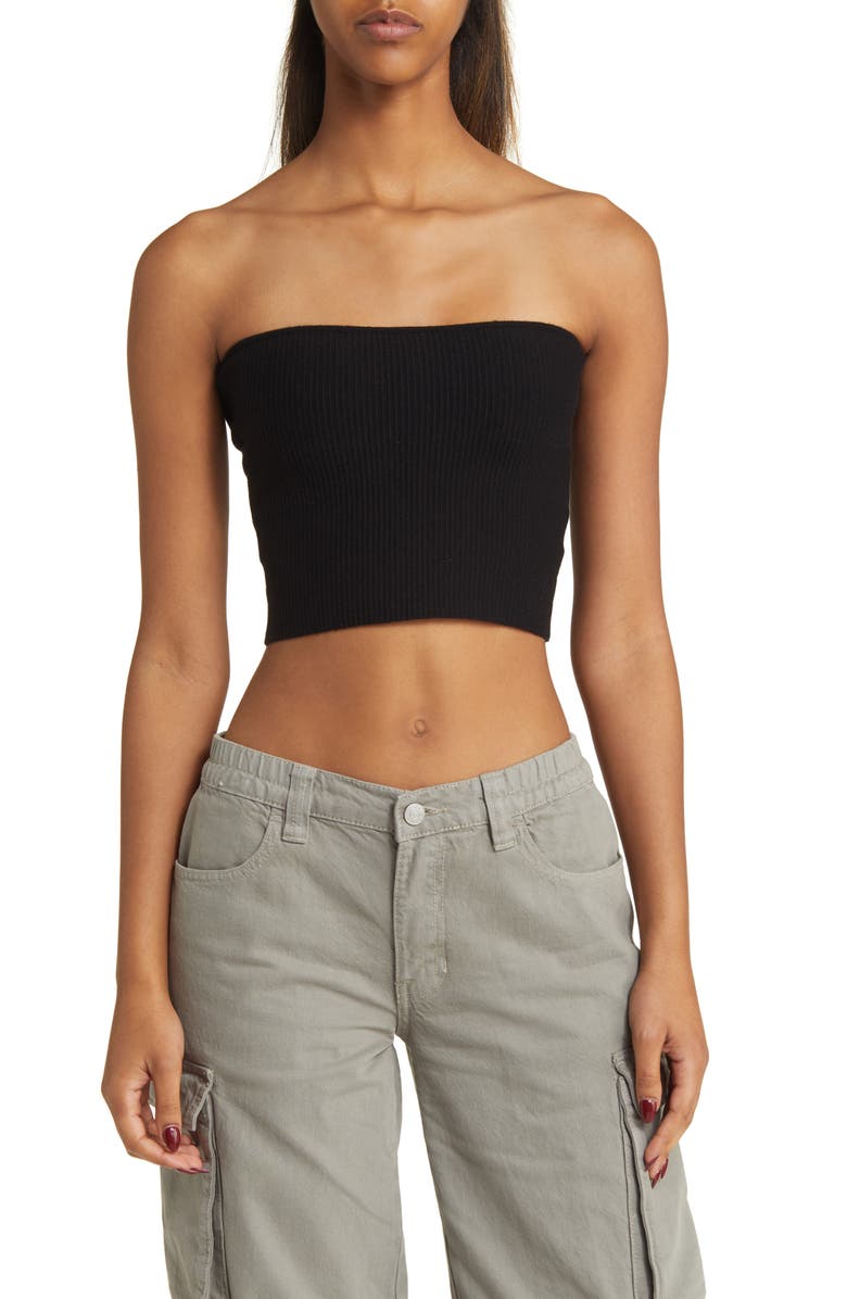 PacSun Crop Rib Tube Top, Main, color, 
