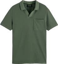 Scotch & Soda Johnny Collar Cotton Piqué Pocket Polo