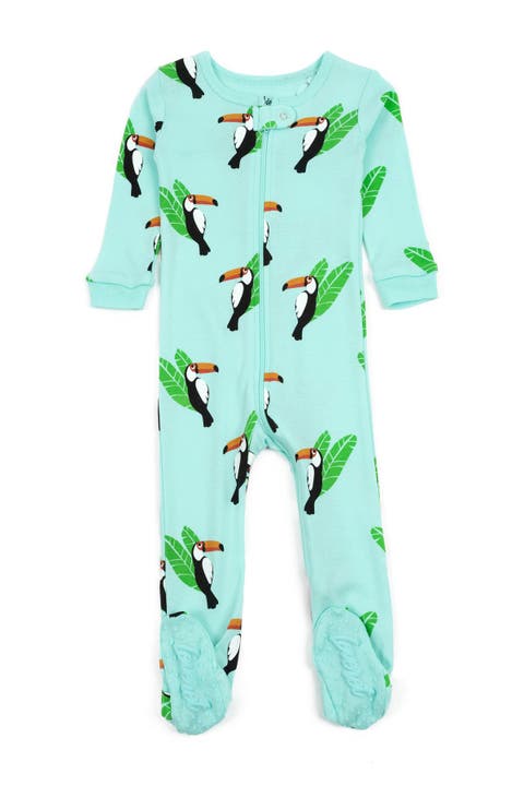 Footed Cotton Pajamas Matching Family Coordinated Animal Prints