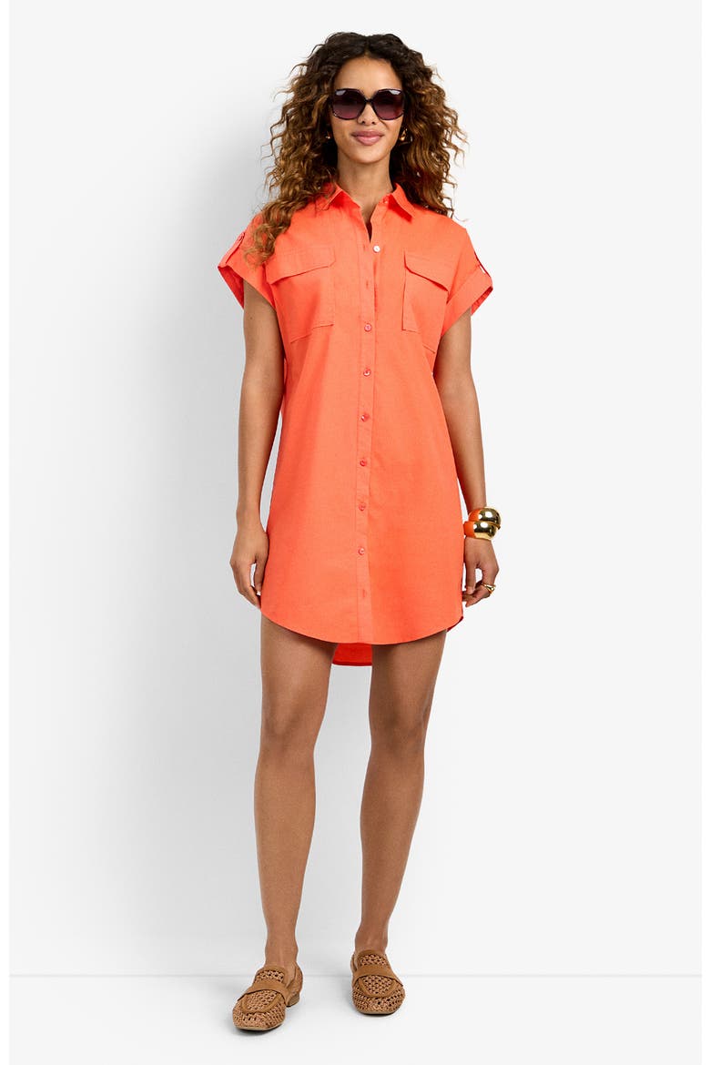 Bonsoir Dress, Alternate, color, Calypso Coral