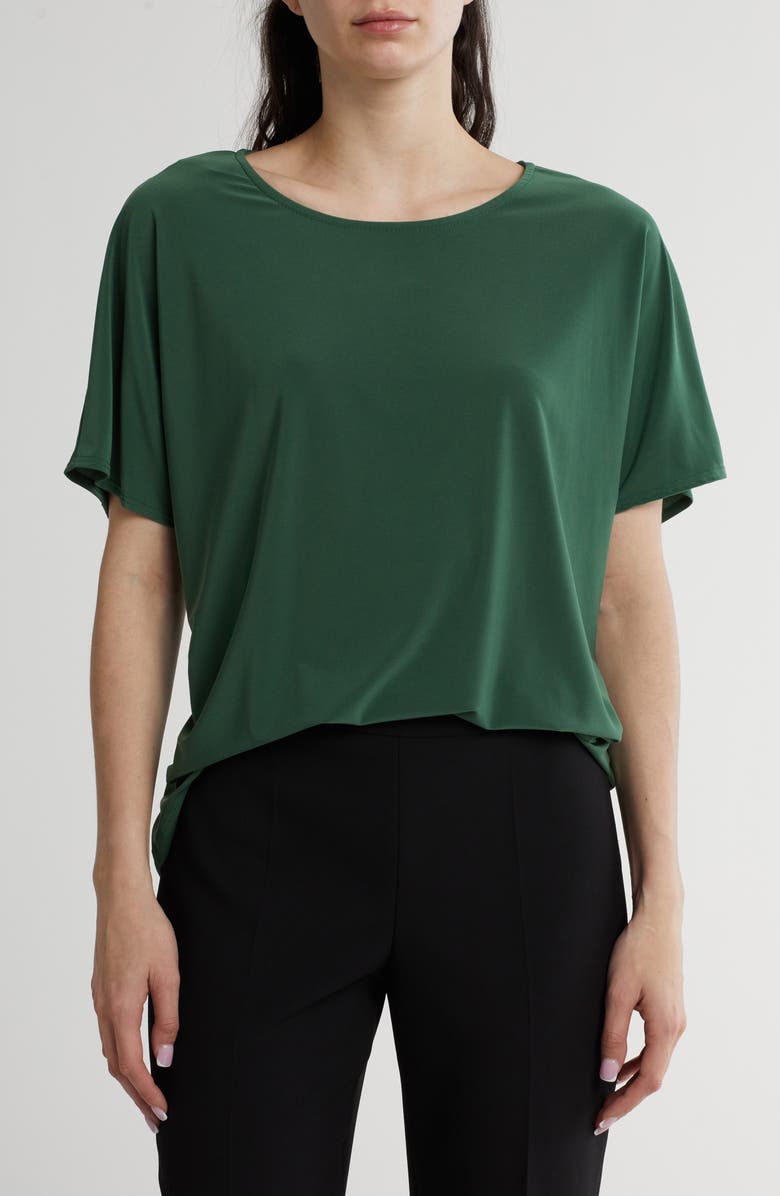 Vince Camuto Dolman Sleeve High/Low Top, Main, color, Rich Forest