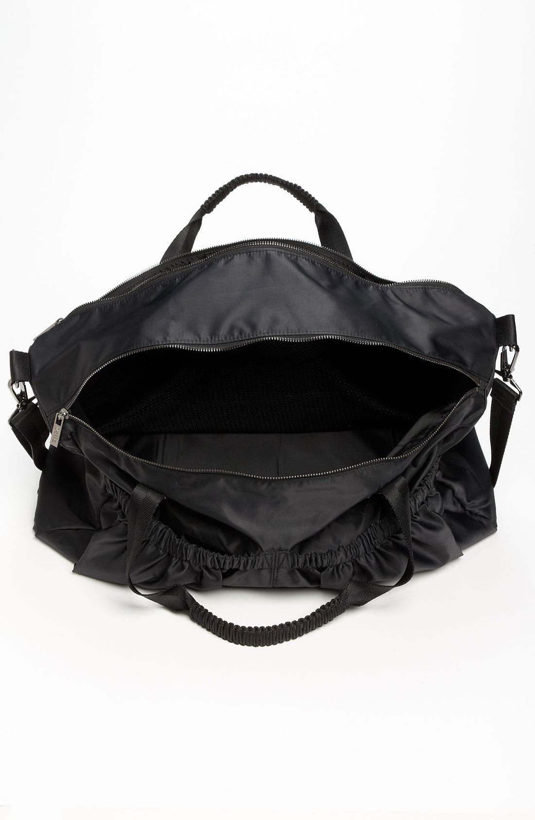 Pocketed Duffel Bag, Alternate, color, BLACK