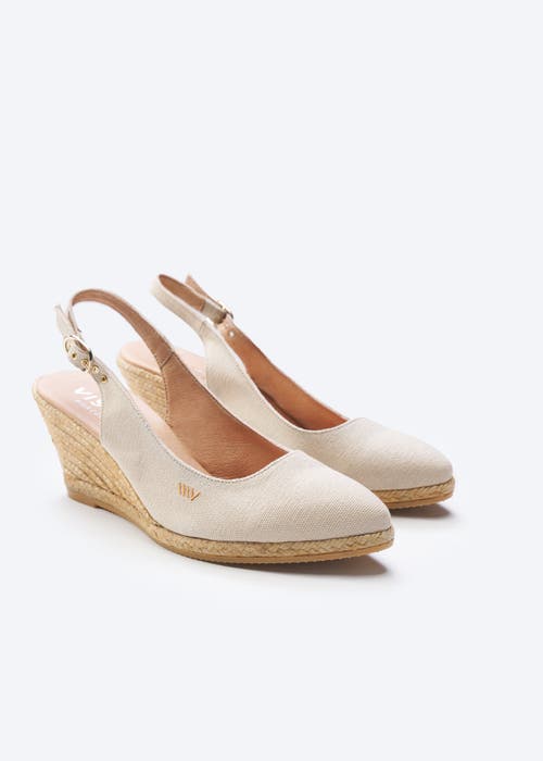 Viscata Palomera Canvas Espadrille Wedges In Brown