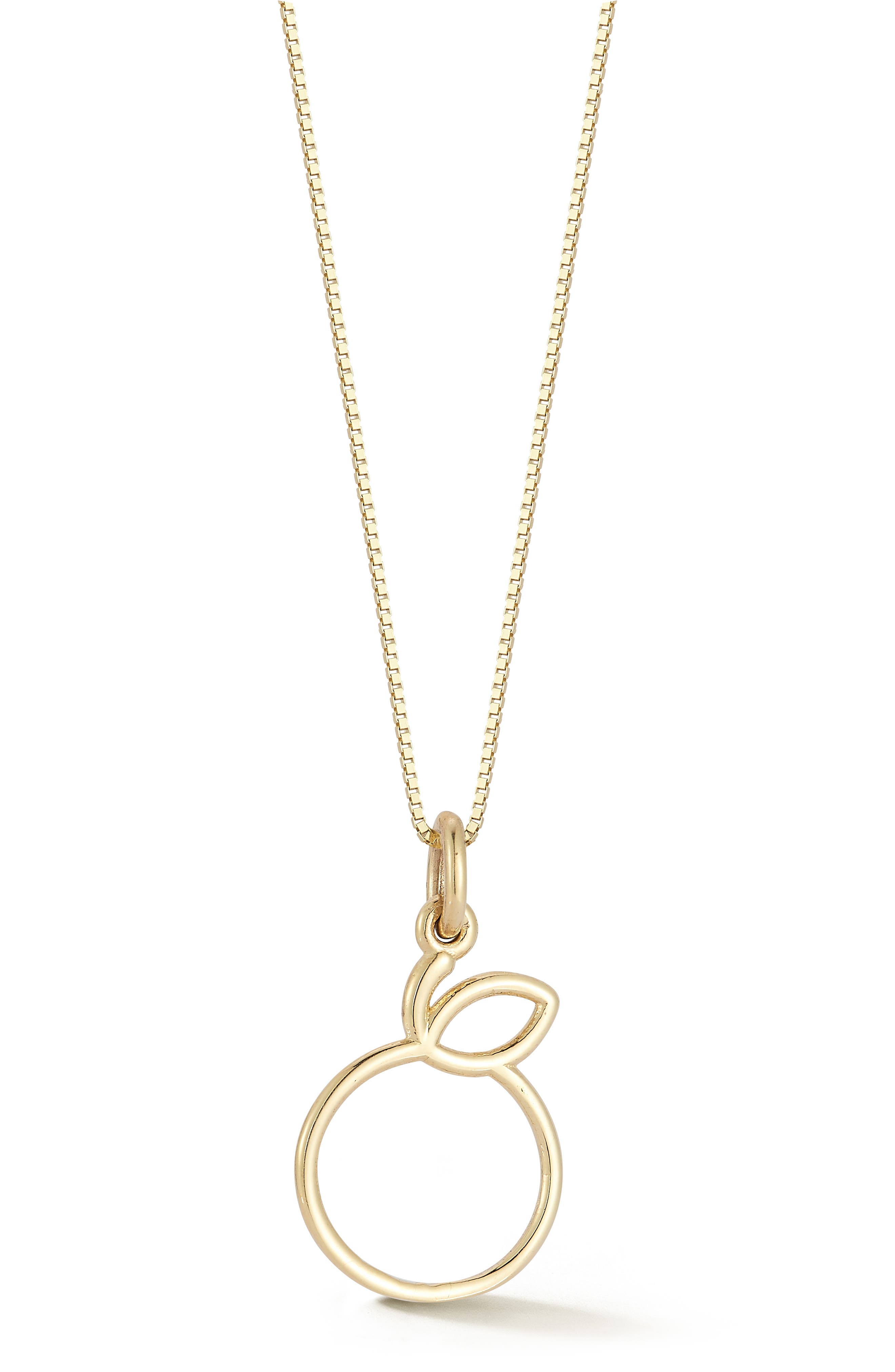 Ember Fine Jewelry 14K Gold Orange Pendant Necklace