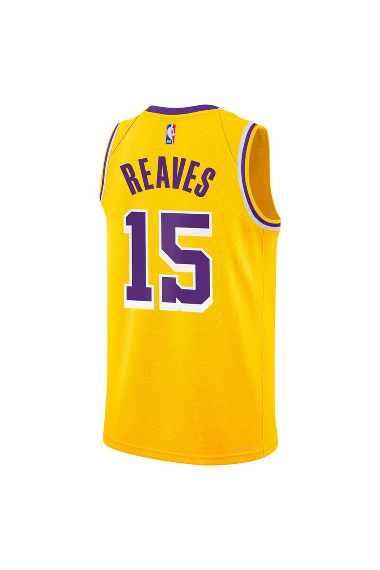 Youth Nike Austin Reaves Gold Los Angeles Lakers Swingman Jersey - Icon Edition, Alternate, color, Gold