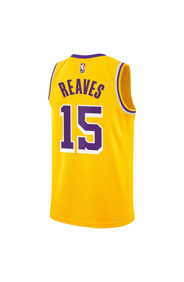 Nike Youth Nike Austin Reaves Gold Los Angeles Lakers Swingman Jersey - Icon Edition, Alternate, color, Gold