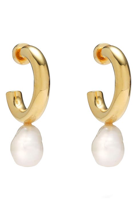 Isla Cultured Pearl Drop Earrings
