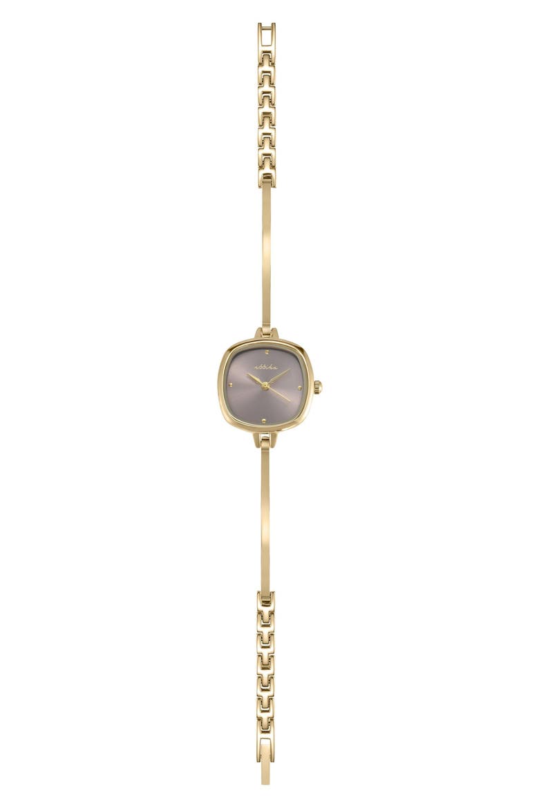 Square Case Slim Strap Watch, Alternate, color, BLUSH