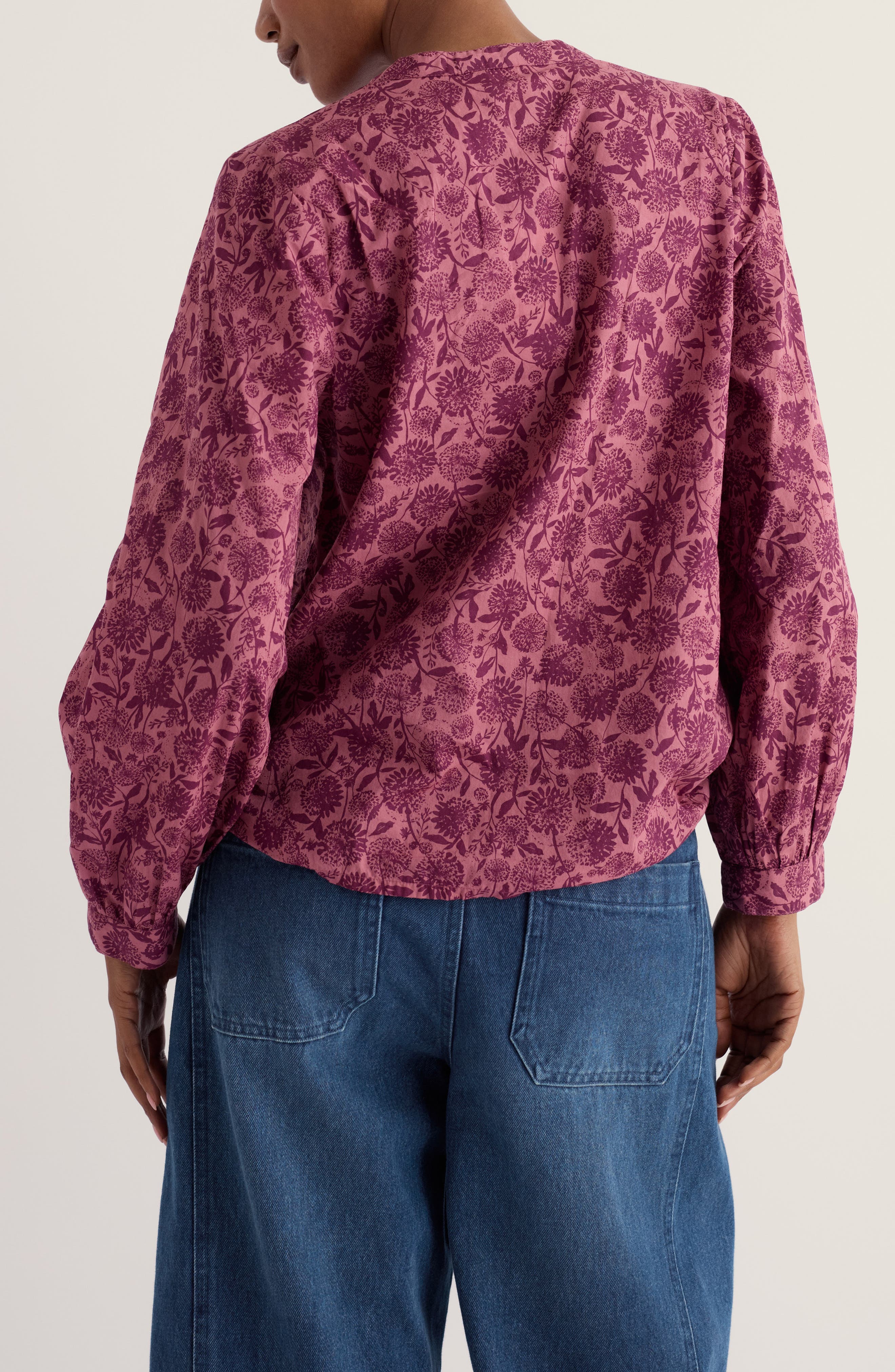 Seasalt Cornwall St Mawes Floral Organic Cotton Shirt (Women) | Nordstrom