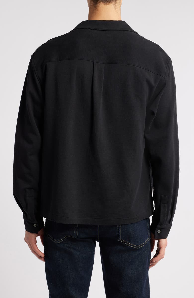 FRAME Long Sleeve Duo Fold Relaxed Shirt, Alternate, color, Black