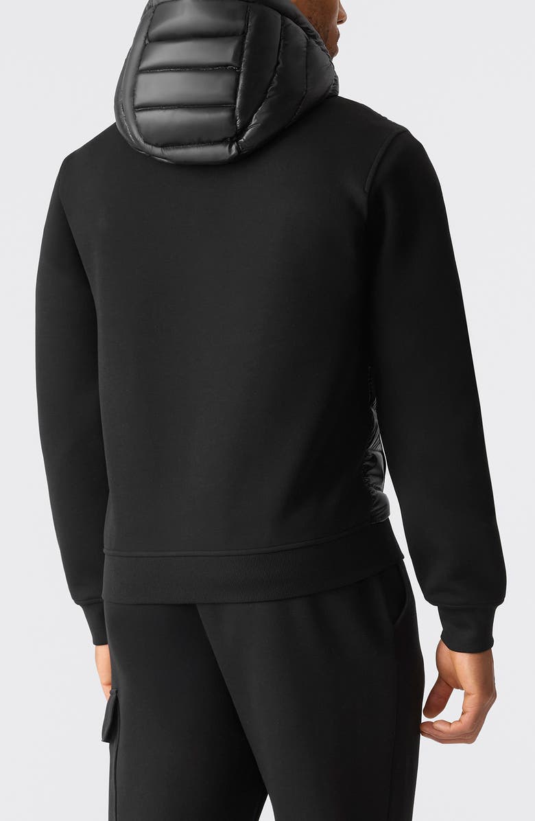 Mackage Fletcher Mixed Media Down Jacket, Alternate, color, Black