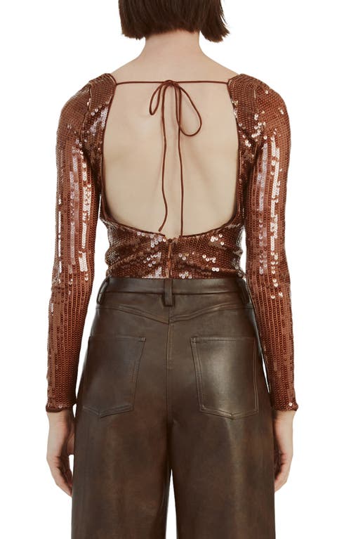 BARDOT BARDOT BRENNA SEQUIN OPEN BACK BODYSUIT