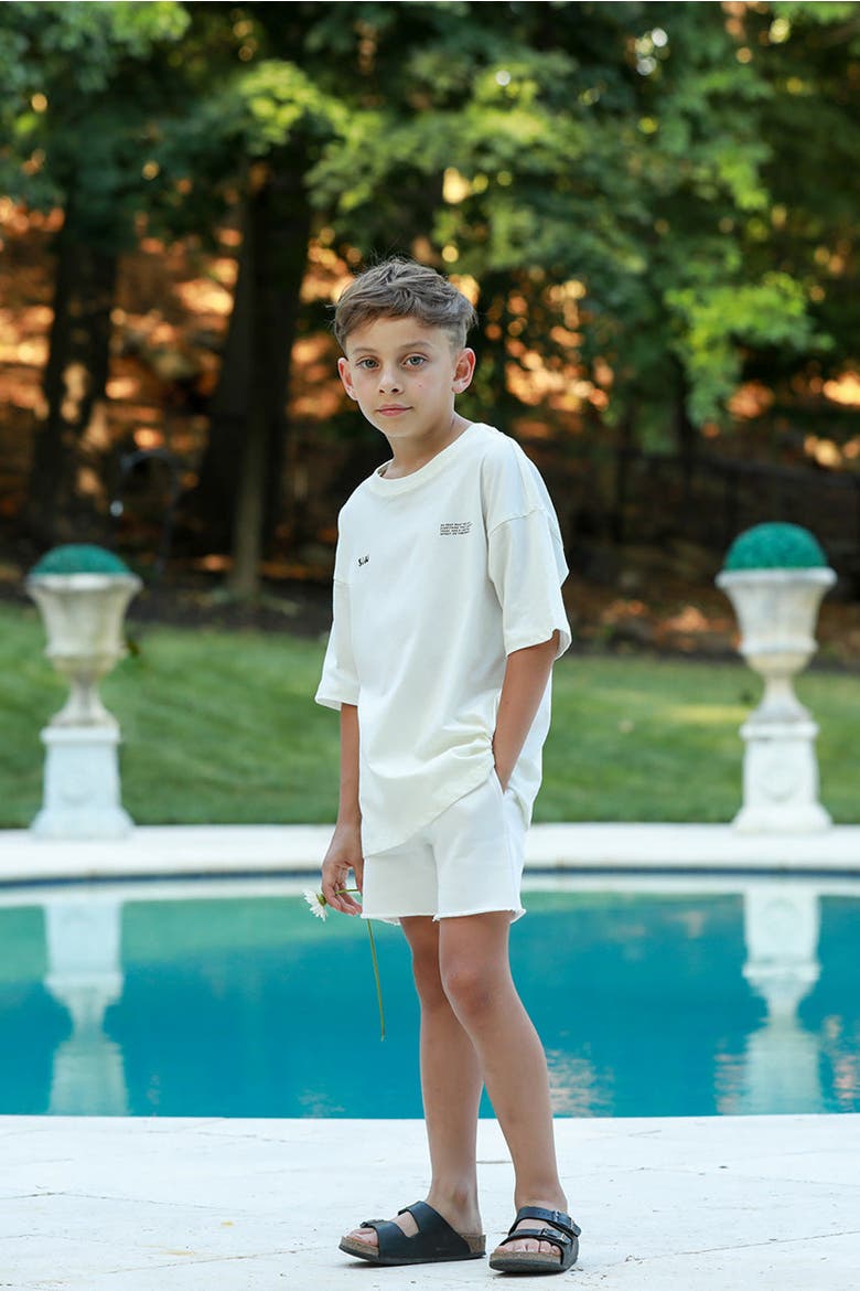 Cotton Sweat Short, Alternate, color, Off White