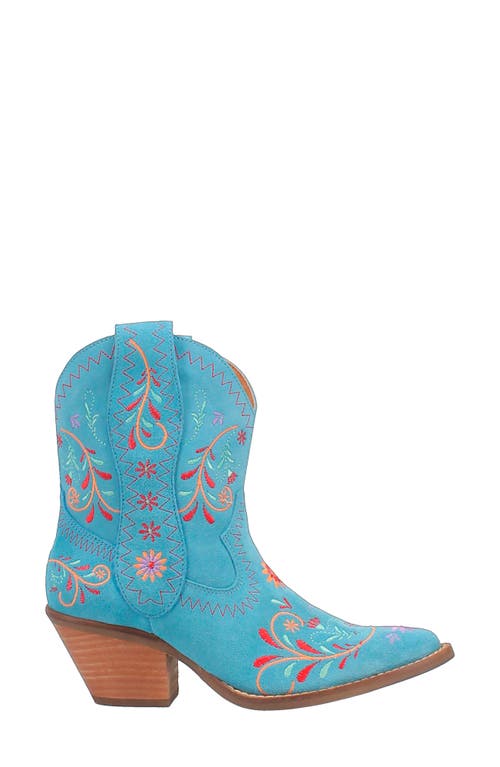 Dingo Sugar Bug Embroidered Western Boot In Blue