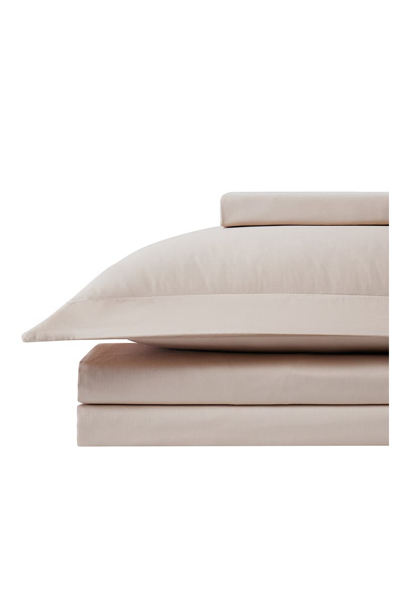 Luxury Collection 300 Thread-Count Long Staple Cotton Oversized Duvet Cover Set, Alternate, color, SAND