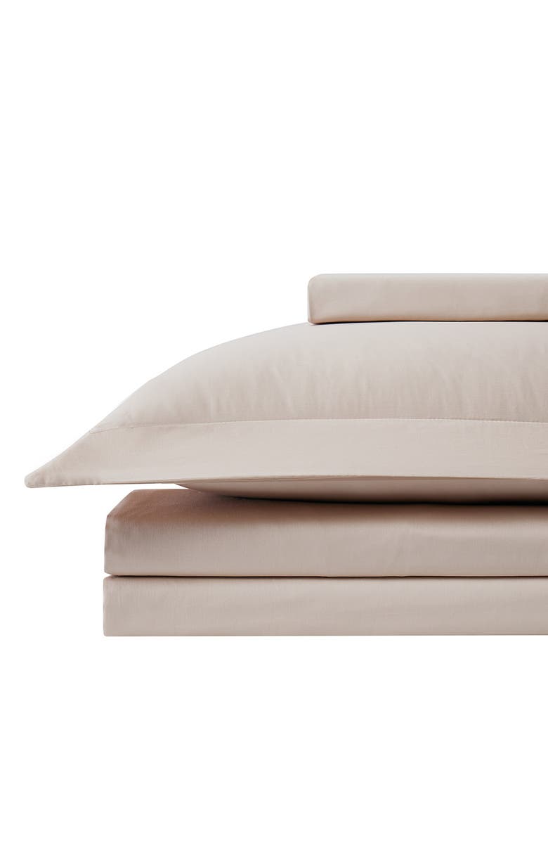 SOUTHSHORE FINE LINENS Luxury Collection 300 Thread-Count Long Staple Cotton Oversized Duvet Cover Set, Alternate, color, Sand