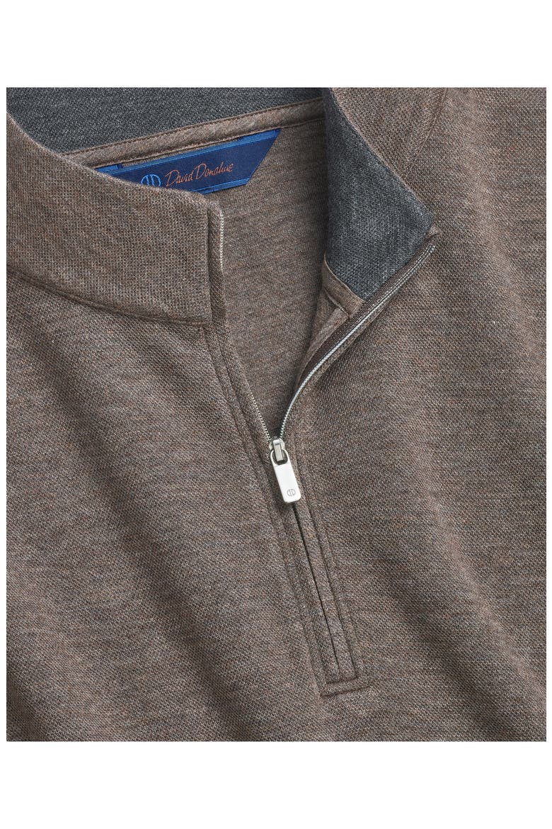 Solid Quarter Zip Sweater, Alternate, color, CHOCOLATE