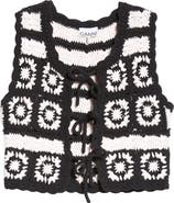 【関税&送料込】Ganni Embroidered Crochet Vest Ganni Crochet Beaded V Neck Top – Annabel