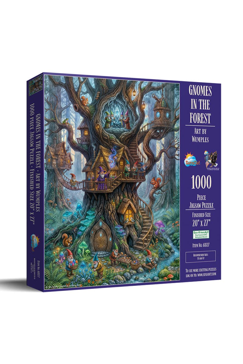 Gnomes in the Forest 1000, Main, color, Multicolor