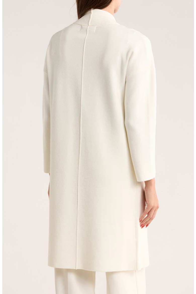 Andrea Open Front Long Cardigan, Alternate, color, EGRET