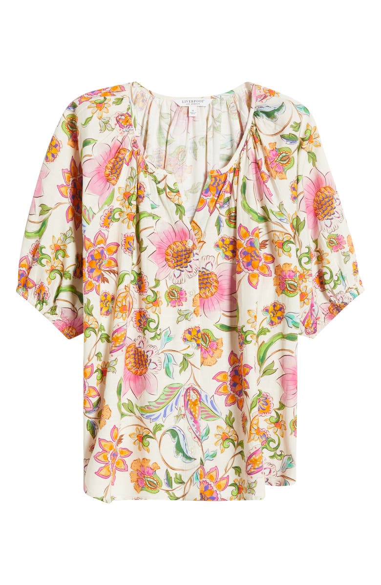 Liverpool Los Angeles Floral Button-Up Shirt, Alternate, color, Pink Multi Floral