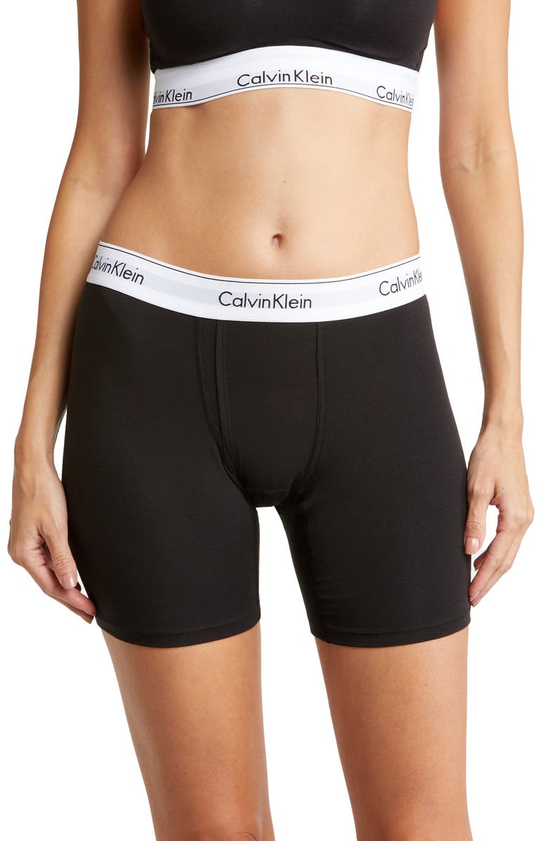 Calvin Klein Women's Modern Cotton Blend Boxer Briefs, Main, color, 