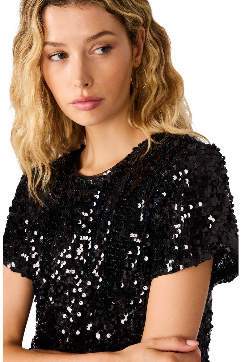 Tiffanee Sequin T-shirt, Alternate, color, BLACK SEQUIN