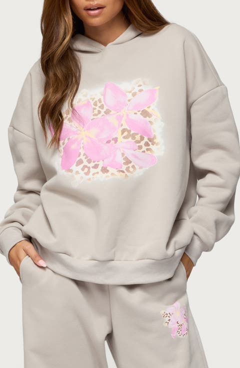 Wild Petal Graphic Hoodie