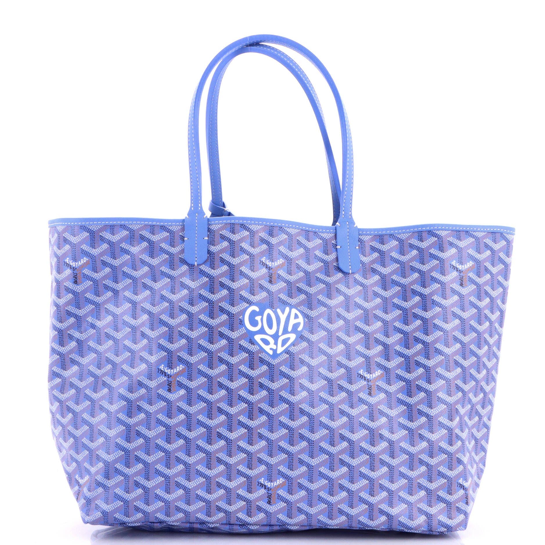 Saint Louis Reversible Tote Coated Canvas and Printed Canvas PM, Main, color, Blue