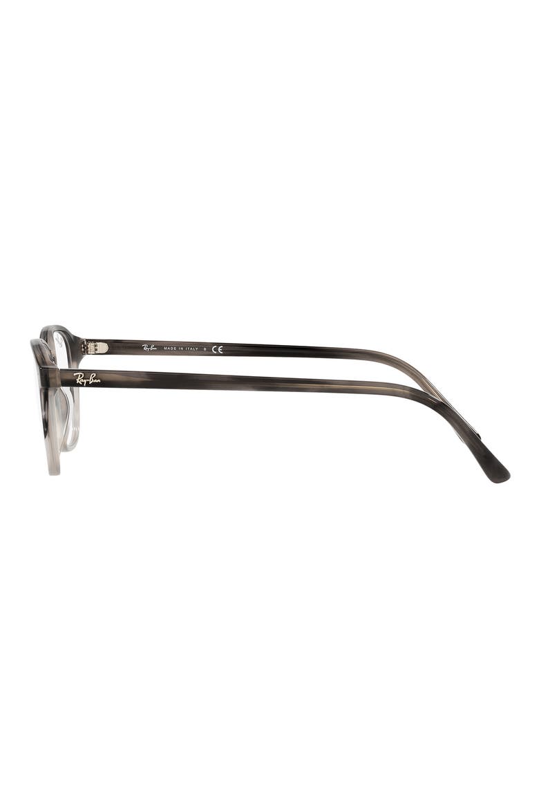 49mm Square Optical Glasses, Alternate, color, GUNMETAL TORTOISE