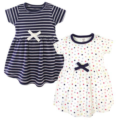 Organic Cotton Short-Sleeve and Long-Sleeve Dresses (Toddler, Little Kid & Big Kid)