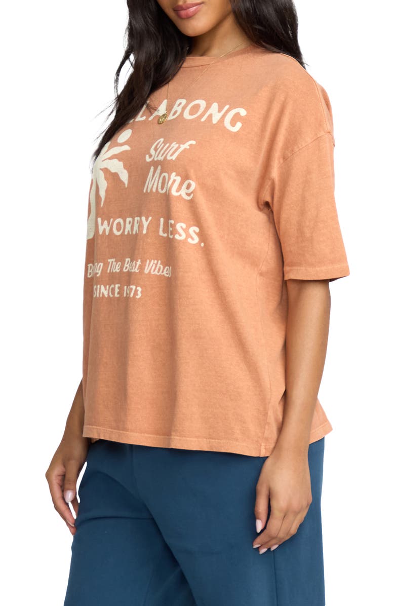 Billabong Jumps in Water Oversize Graphic T-Shirt, Alternate, color, Sunburnt