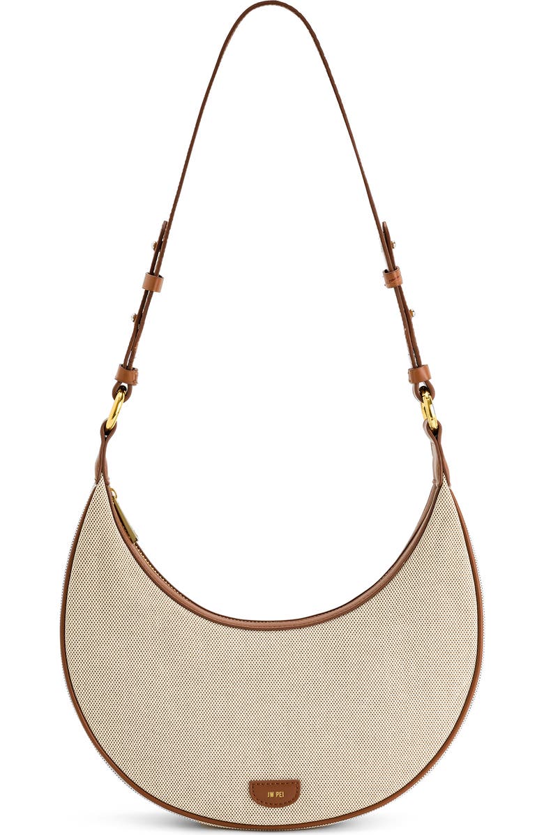 JW PEI Carly Canvas Saddle Shoulder Bag, Alternate, color,