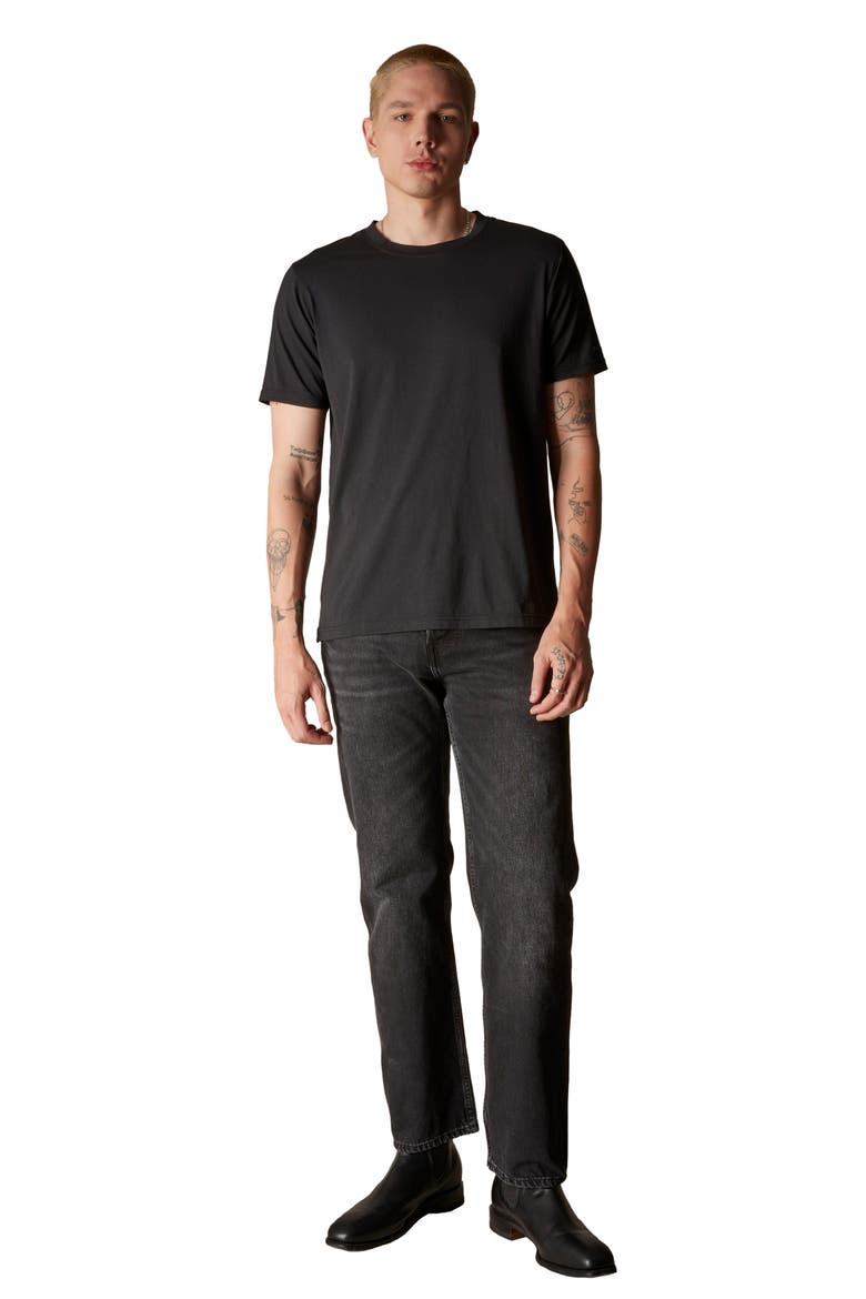 Men's Crew Neck T-Shirt, Alternate, color, Black