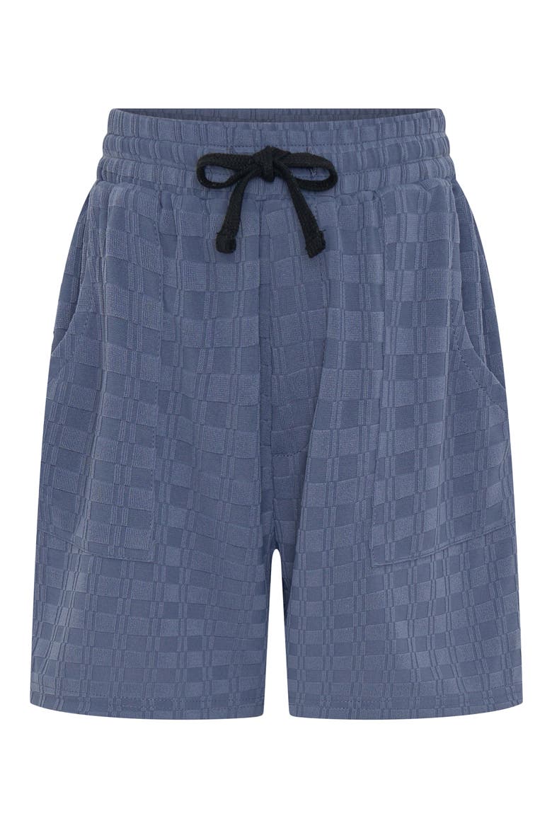 Kids' Textured Drawstring Shorts, Main, color, SLATE BLUE