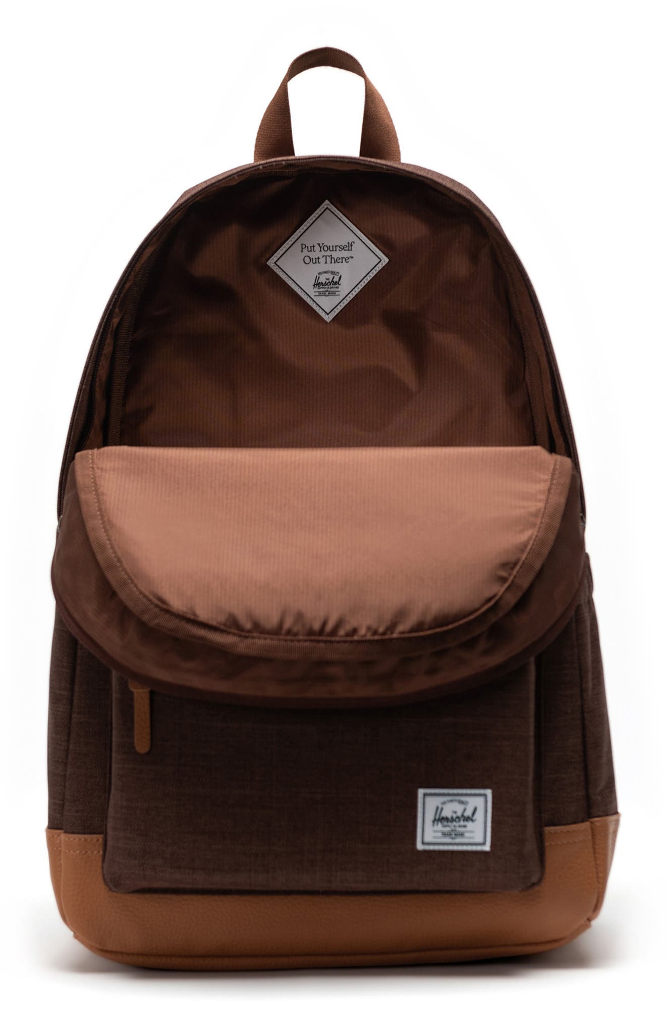 Herschel Supply Co. Heritage Backpack, Alternate, color, Potting Soil Crosshtch/Natural