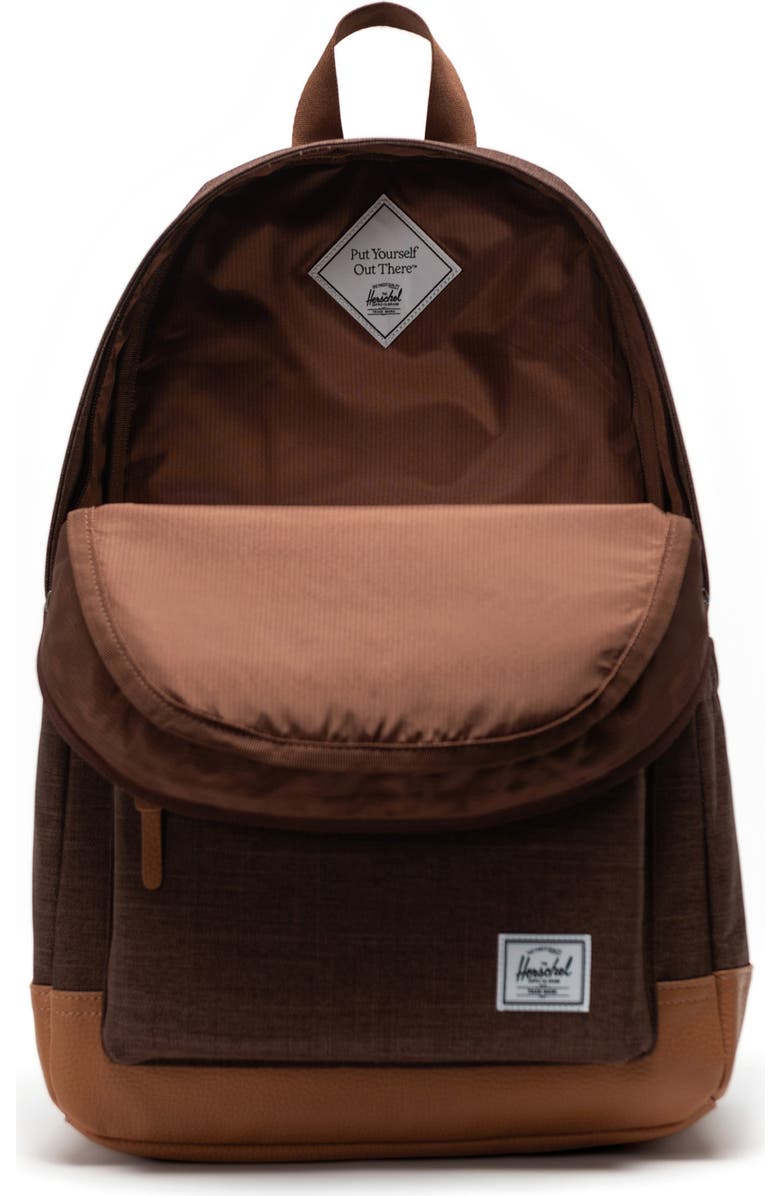 Herschel Supply Co. Heritage Backpack, Alternate, color, Potting Soil Crosshtch/Natural